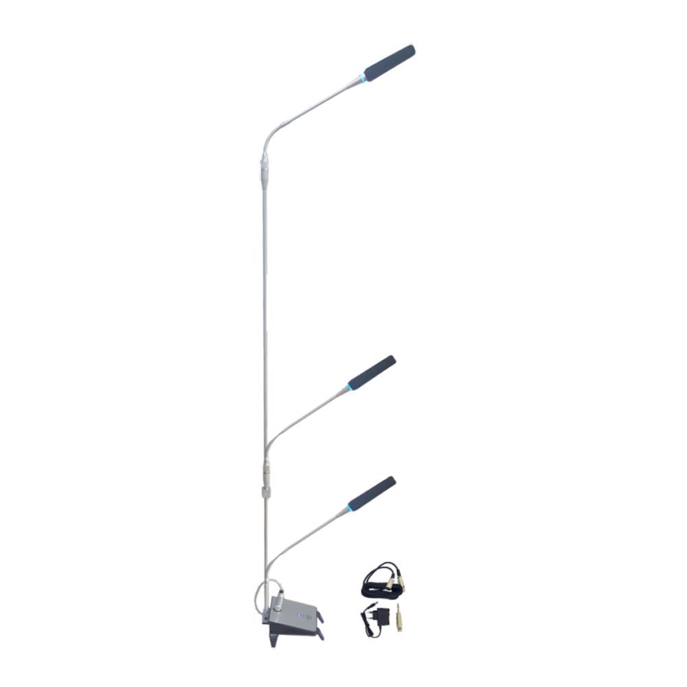MÄCHTİG KG-3414 3'LÜ KONDANSATÖR KÜRSÜ MİKROFONU (140CM BOY)