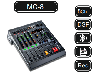 MACHTIG MC-8 8 MONO MİK. GİRİŞ DECK MİKSER
