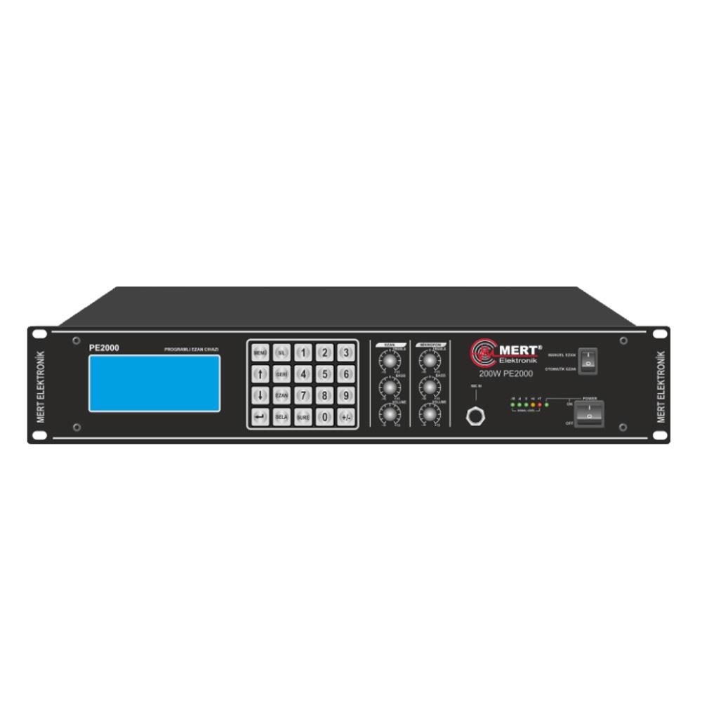 MERT ELEKTRONİK PE2000A OTOMATİK ANONS VE EZAN CİHAZI