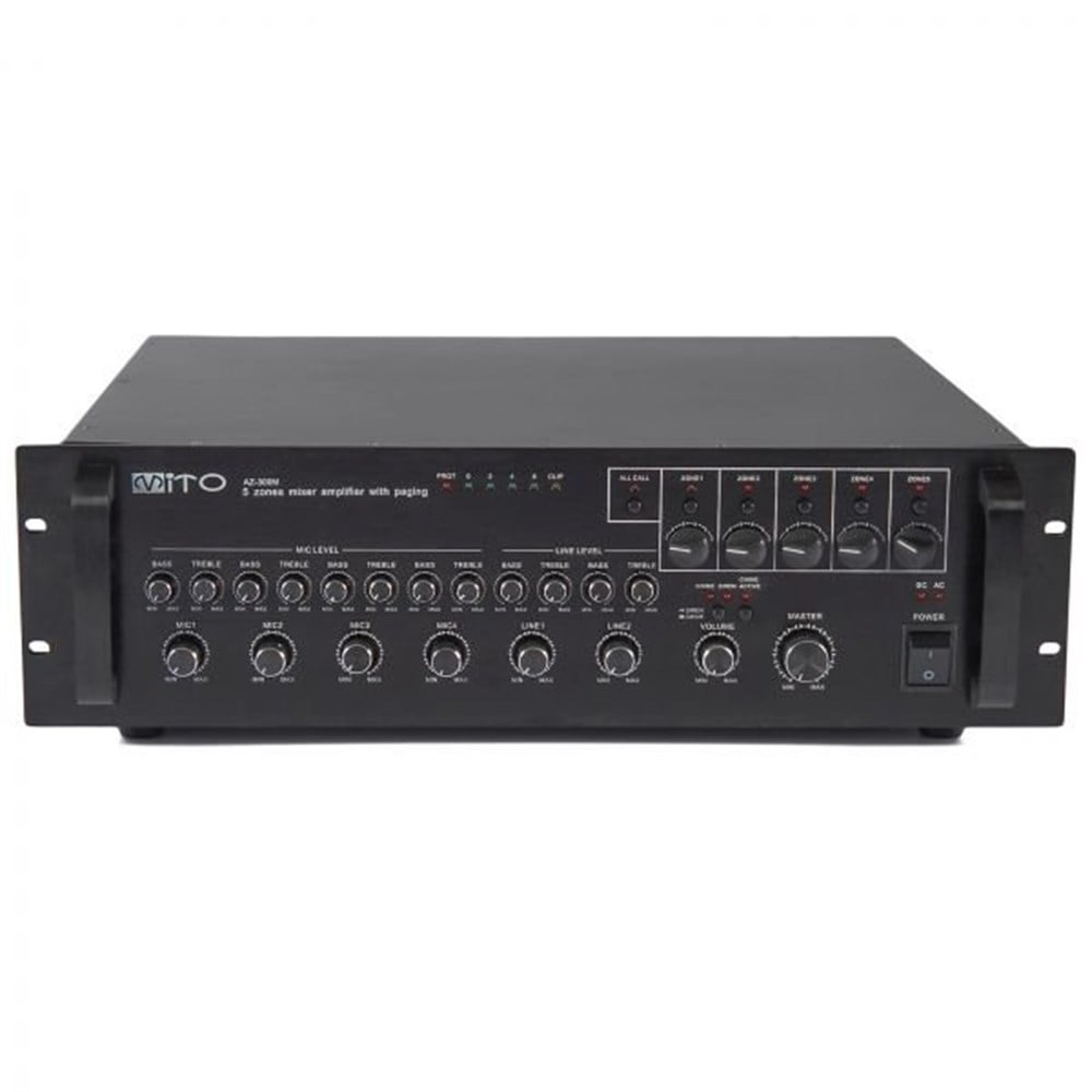 MİTO AZ-300M 5 ZONE / BÖLGE 300 WATT TRAFOLU MİKSER AMFİ