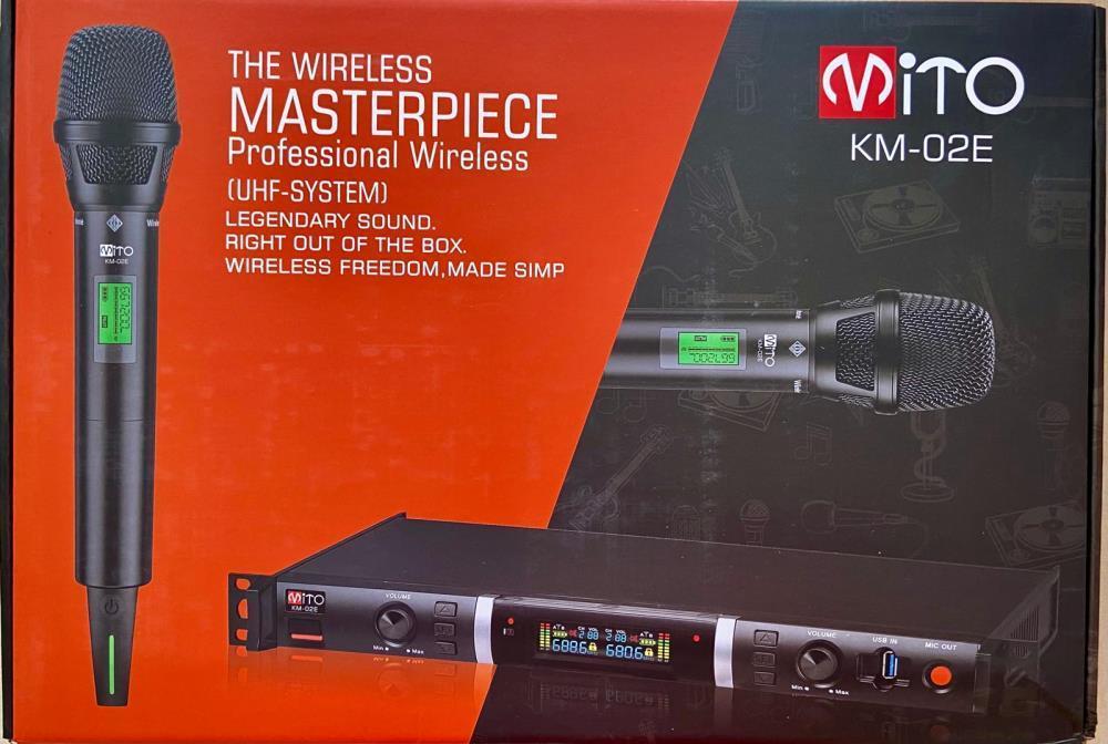 MİTO KM-02EE ÇİFT EL UHF 2X100 FULL DİGİTAL TELSİZ MİKROFON