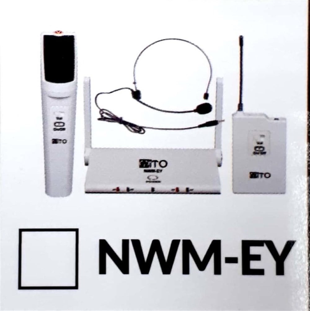 MİTO NWM-EY UHF DİJİTAL ÇİFT EL VERİCİ MİKROFON
