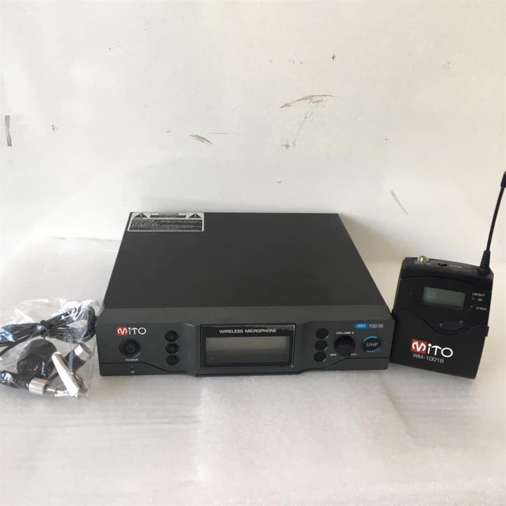 MİTO WM-1002 B TEK YAKA UHF 100 SEÇİLEBİLİR FREAKNS TELSİZ MİKROFON