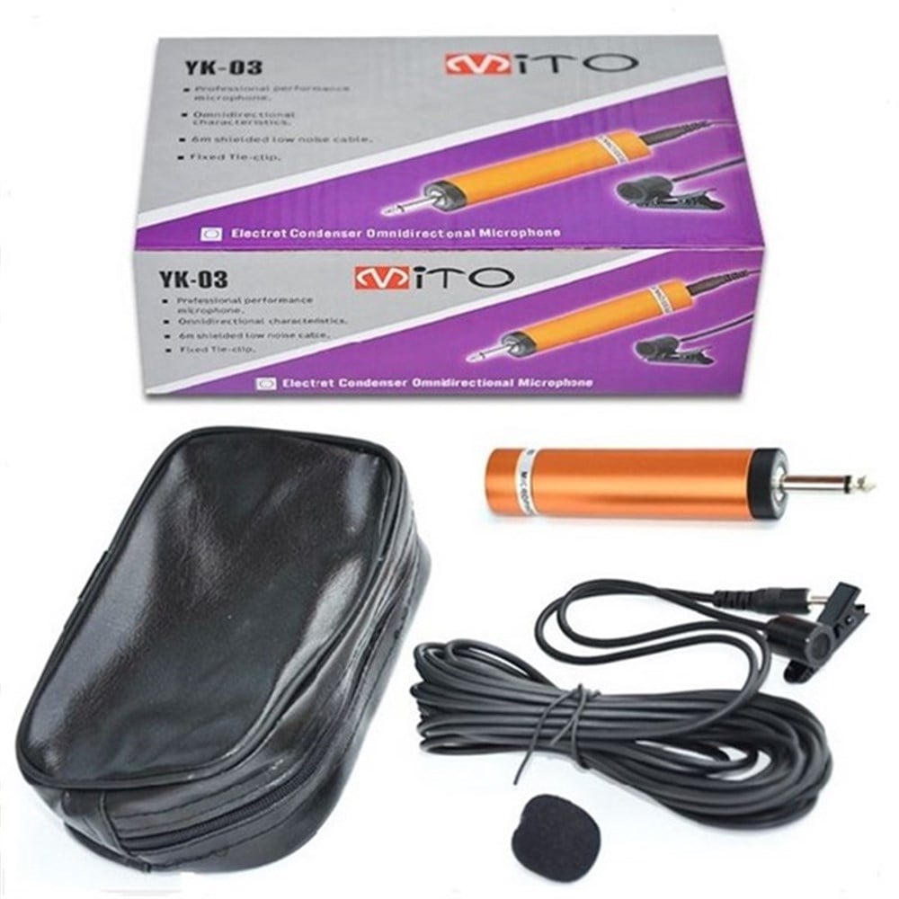 MİTO YK 10 CARDİOİD GÜRÜLTÜ TRANSMİSYONLU KABLOLU YAKA MİKROFONU