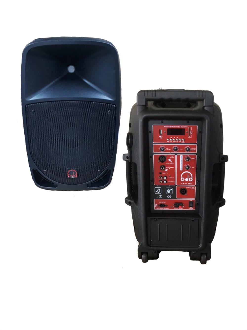 Odo Ca-12 Vhf El-Yaka Telsizli 12inç 800 Watt Taşınabilir Hoparlör