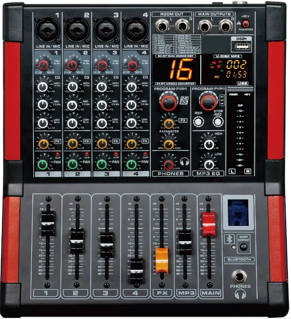 ODO MX 4M99-3 4 KANALLI 2x340 WATT ANFİLİ POWER MİXER