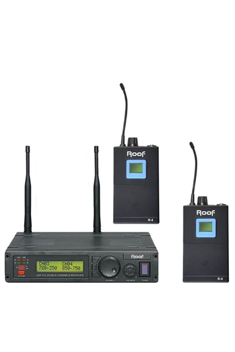 ROOF R 1200 Y-Y UHF KABLOSUZ İKİLİ YAKA MİKROFONU TEK KANALLI