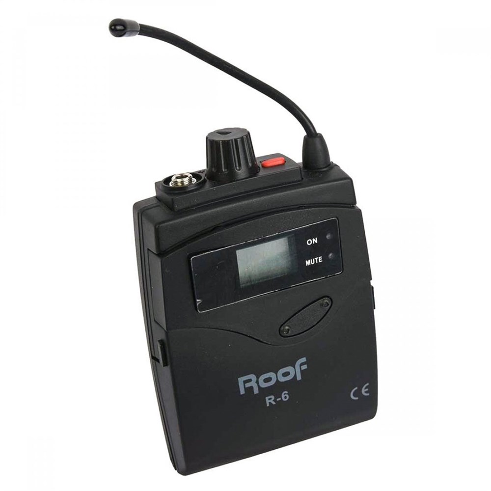 ROOF R-6 YAKA MİKROFONU UHF KABLOSUZ MİKROFON