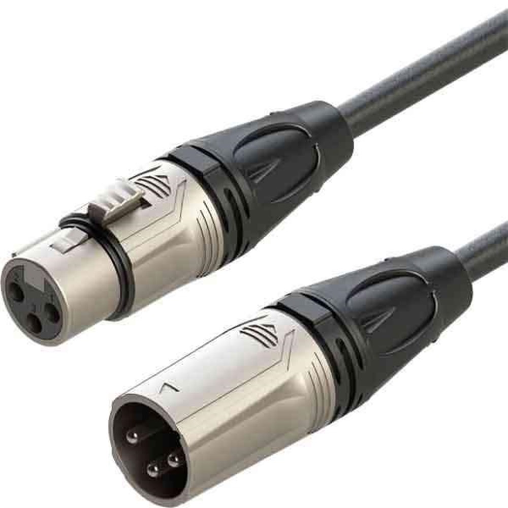 ROXTONE RX-K12101 1 METRE XLR ERKEK - XLR DİŞİ MİKROFON KABLOSU