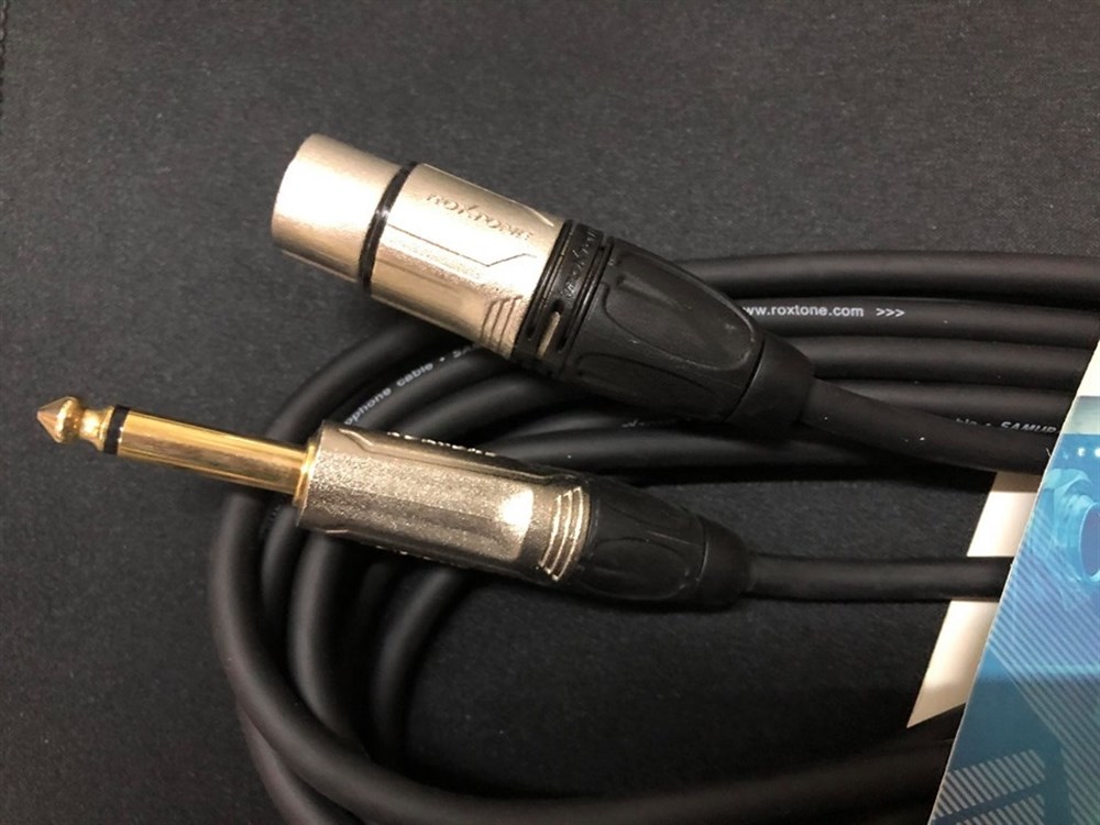 ROXTONE RX-K12205 5 METRE 6.3 MM MONO GİTAR -XLR DİŞİ MİKROFON KABLOSU