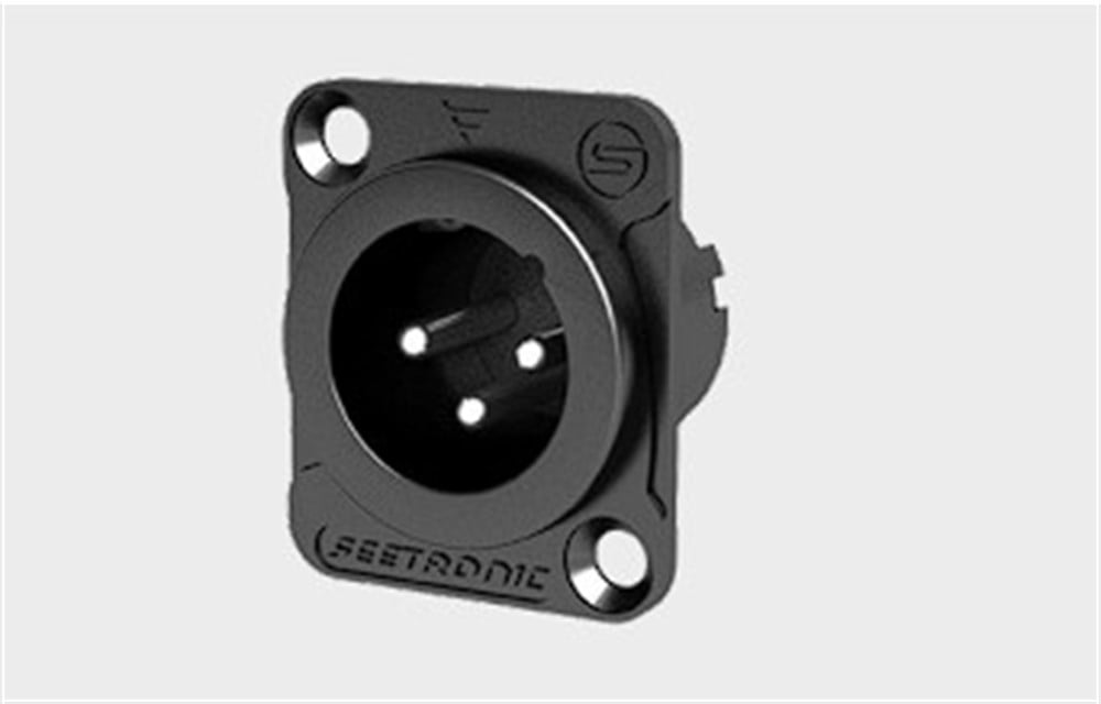 SEETRONIC MJ3F2C-B XLR 3 PİN ERKEK ŞASE 10 LU HAZIR PAKET 