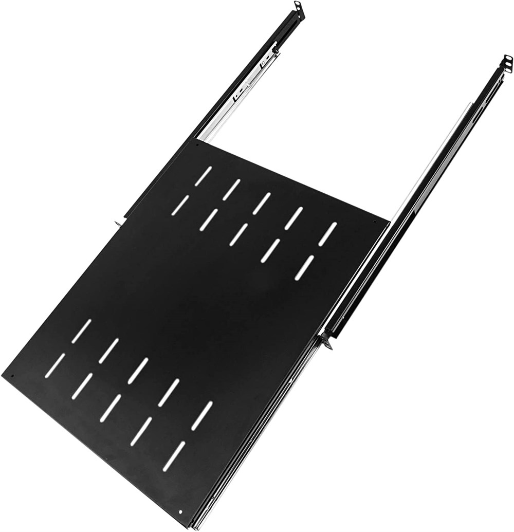 SETRACK 19'' 1U HARAKETLİ RAYLI TELESKOPİK RAF