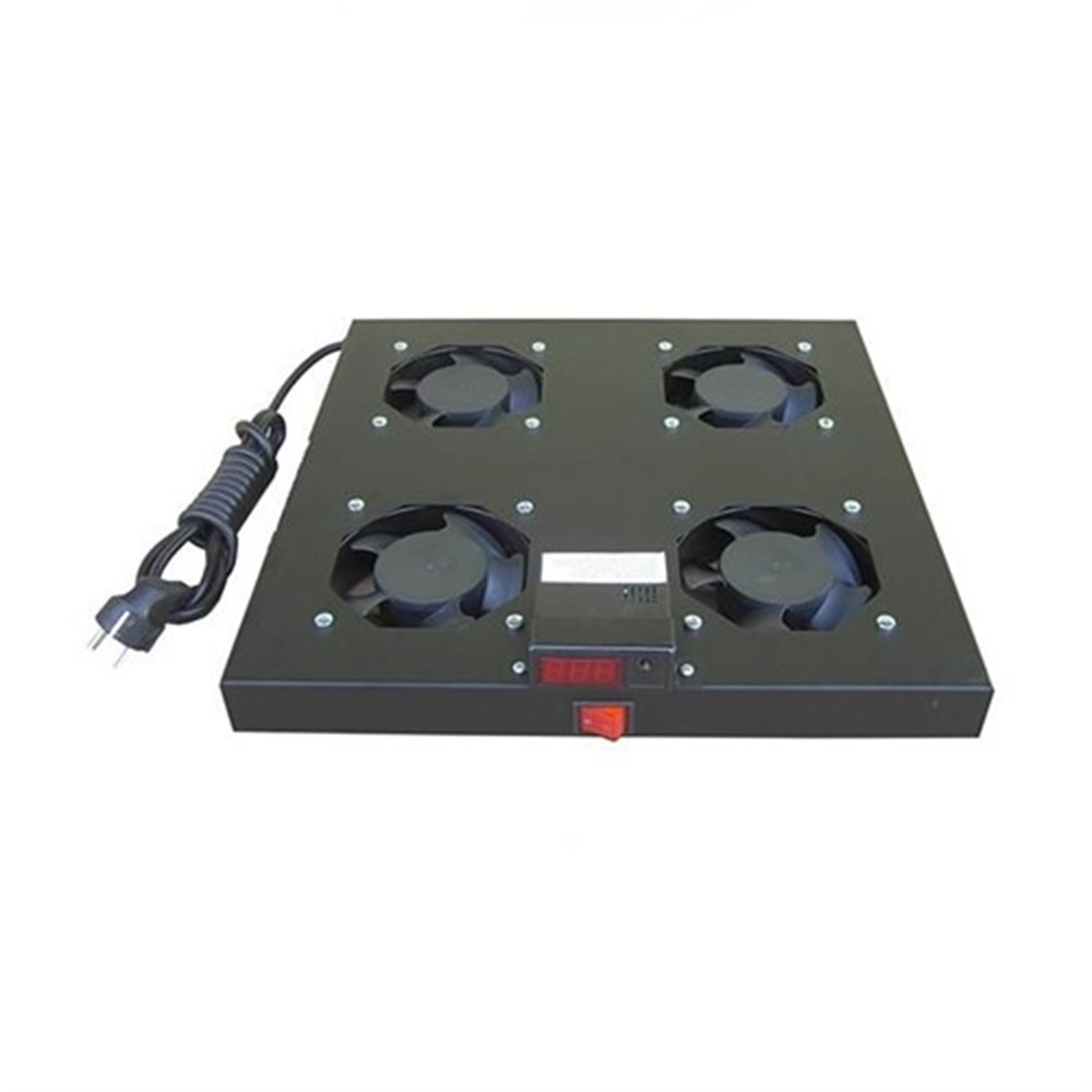 SETRACK 19'' 2 X 220 VAC 4 LÜ TERMOSTATLI MEKANİK FAN MODÜLÜ