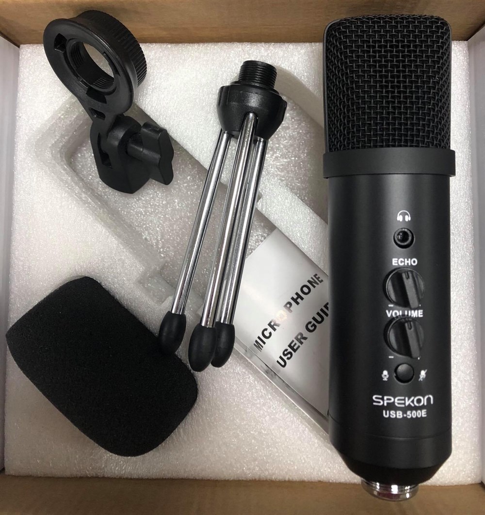 SPEKON USB-500E USBLİ CONDENSER STÜDYO KAYIT MİKROFONU