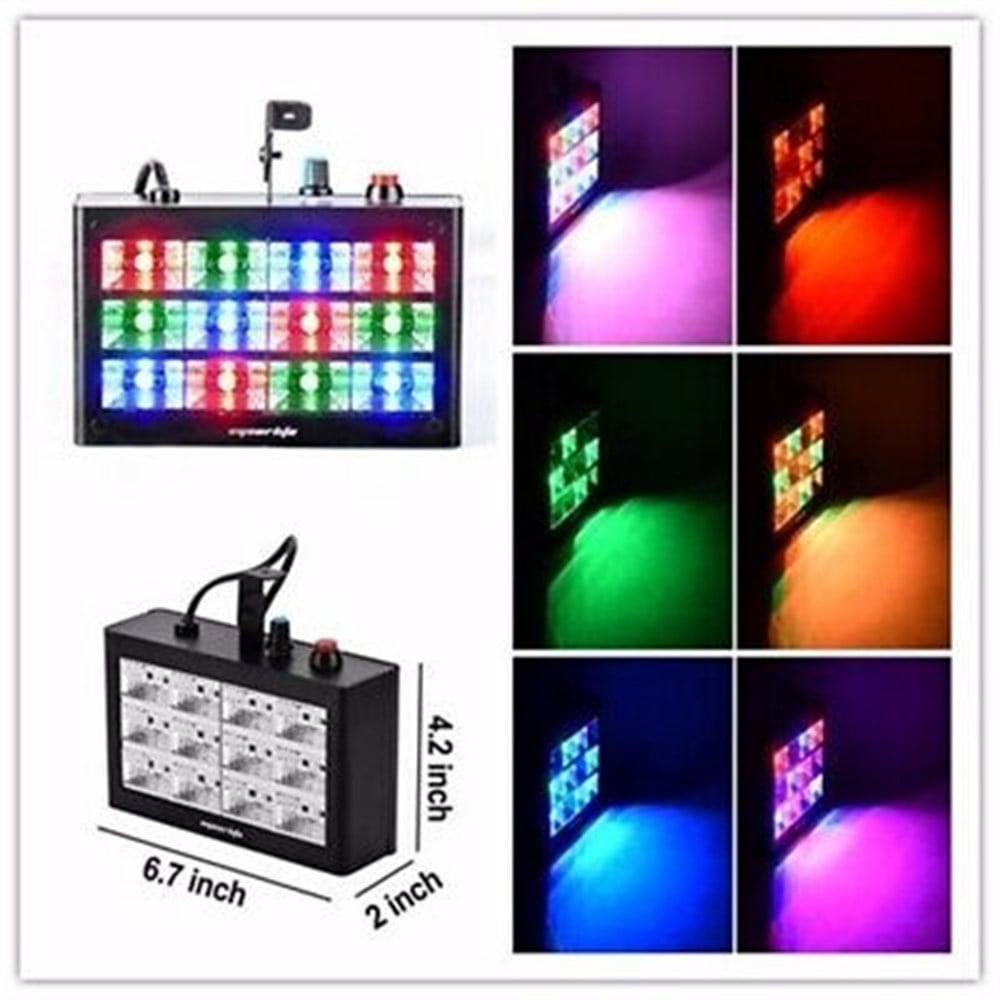 STAGE FULL RENKLİ 12 LED Lİ 20 WATT STROBE ÇAKAR IŞIK