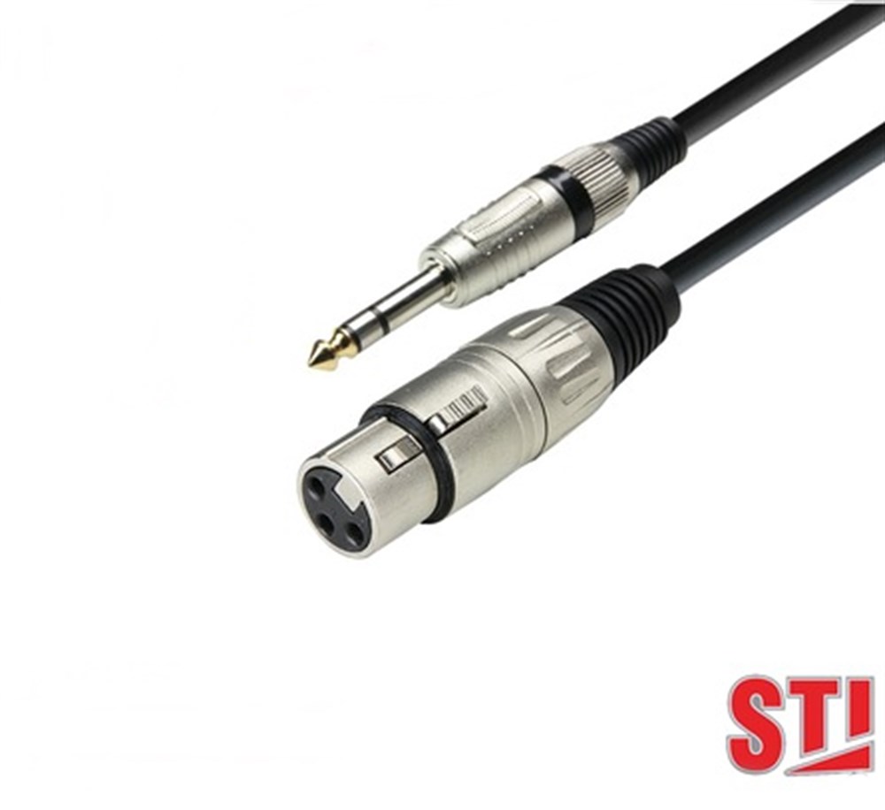 STI CD-8031 1,5 M 1.5 METRE 2X6.3 GİTAR JAKTAN XLR DİŞİ JAK KABLO
