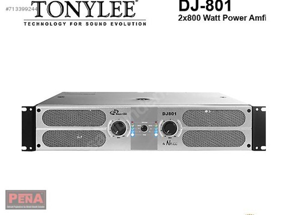 TONYLEE DJ 801 2X800 WATT 4 OHM STEREO ANFİ