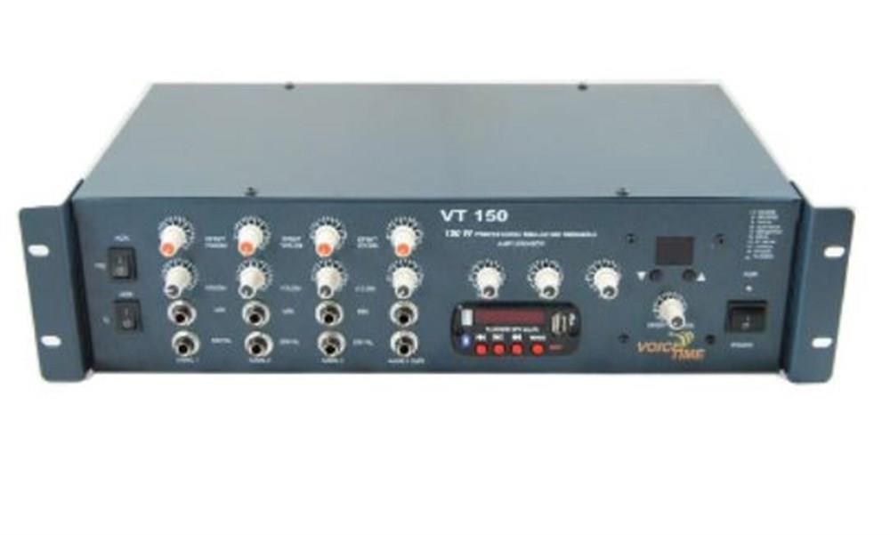 VOİCE TİME VT 150 USB 150 Watt 4 KANAL HAT TRAFOSUZ ANFİ MİKSER