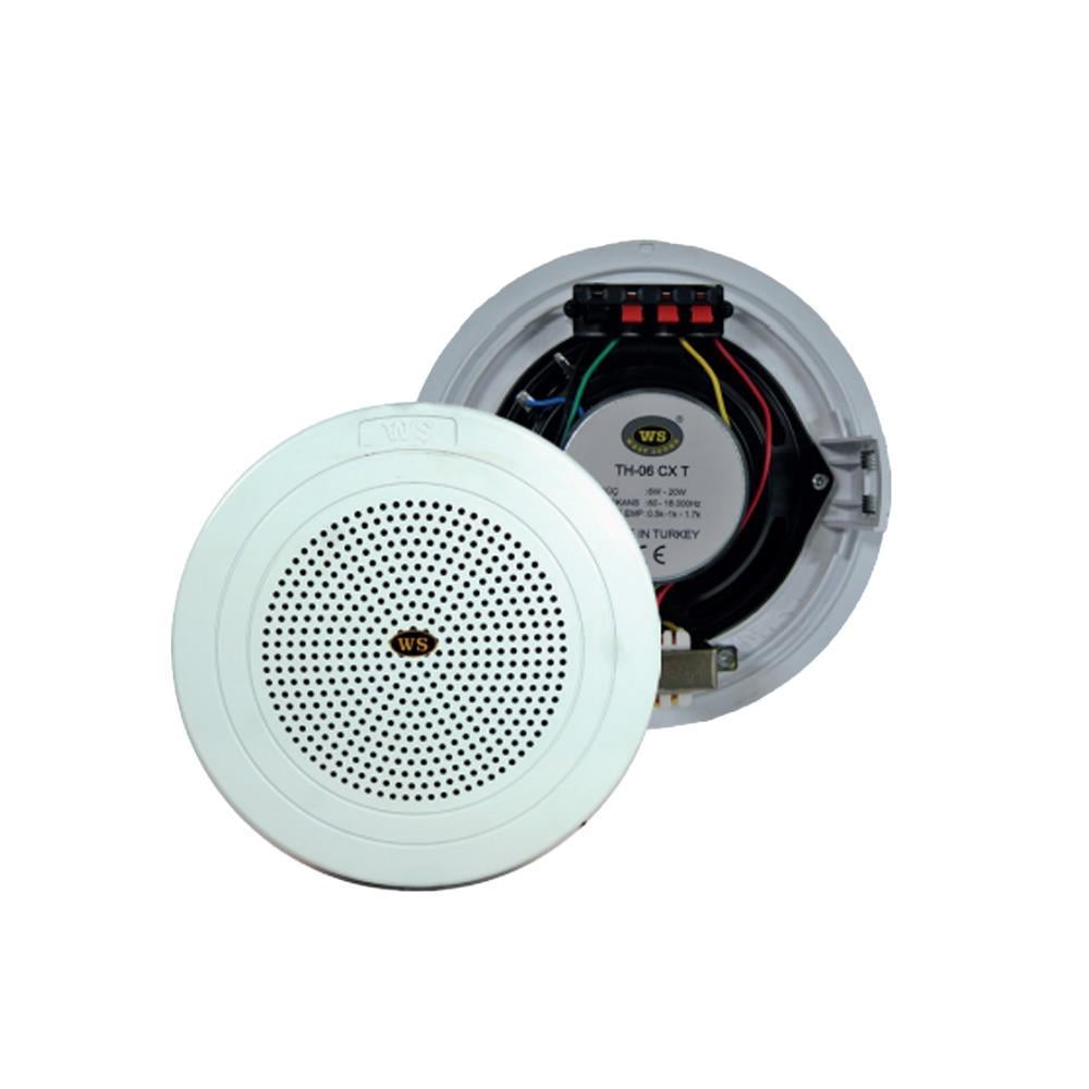 WEST SOUND TH 06 CX T 20W HAT TRAFOLU 6 İNÇ 2 YOLLU TAVAN HOPARLÖRÜ