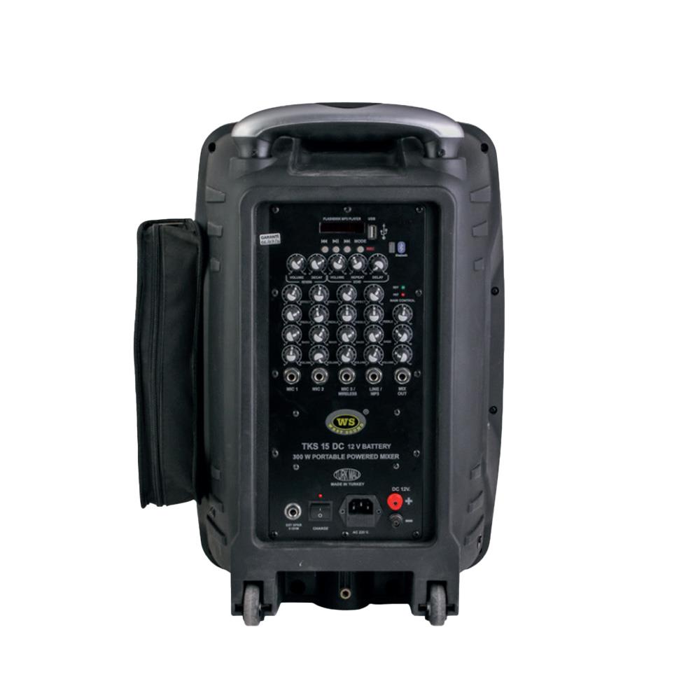 WEST SOUND TKS 15 DC 15” PORTATİF ŞARJLI KABİNLİ AMPLİFİKATÖRLER