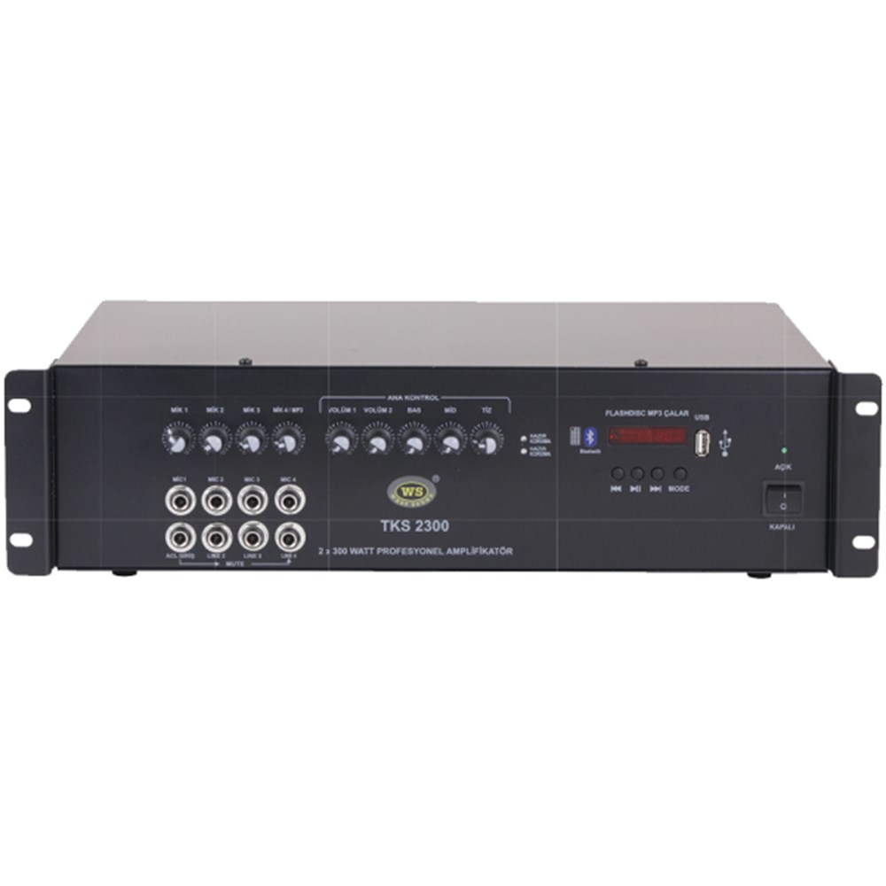 WEST SOUND TKS 2300ÖNCELİK GİRİŞLİMİKSER AMPLİFİKATÖR