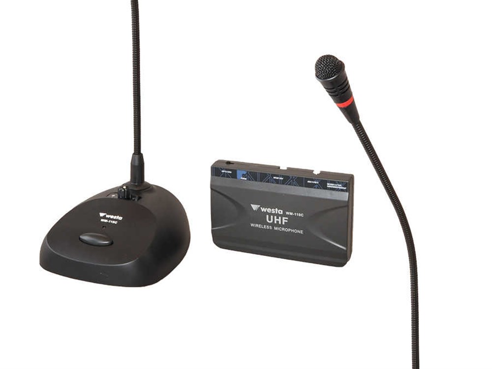 WESTA WM-110C KABLOSUZ MASAÜSTÜ KÜRSÜ MİKROFONU