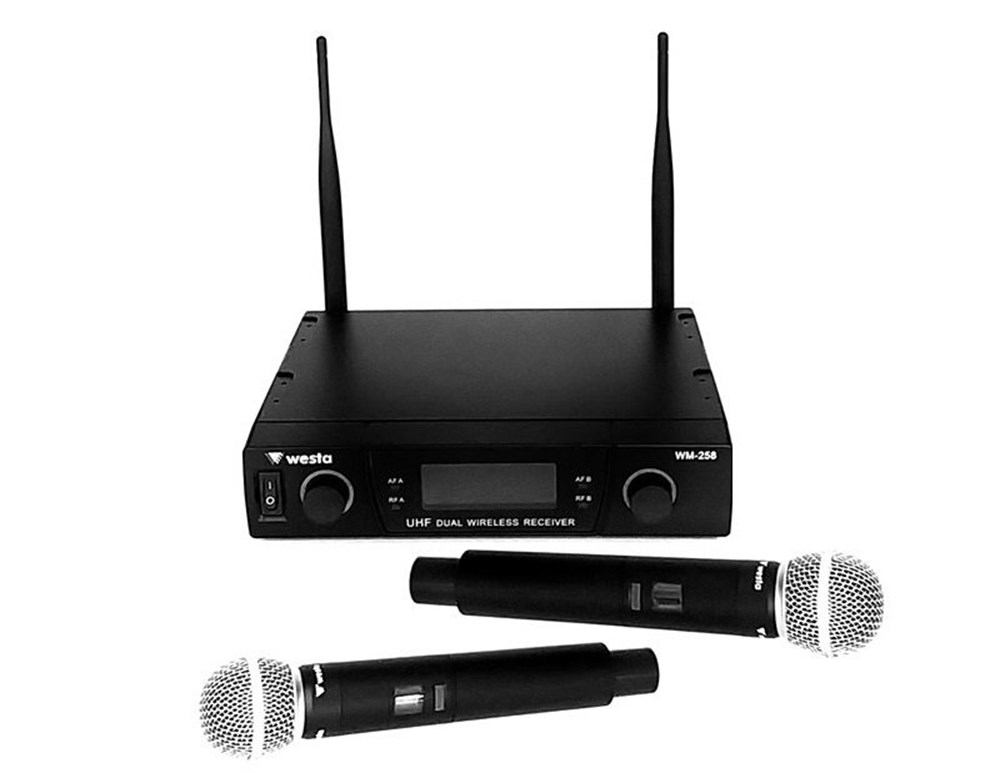 WESTA WM-258 2 KANAL KABLOSUZ MİKROFON ALICI