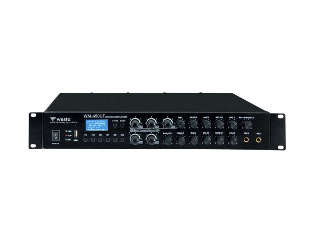WESTA WM-450UT HAT TRAFOLU 6 ZONE MİXER AMPLİFİKATÖR