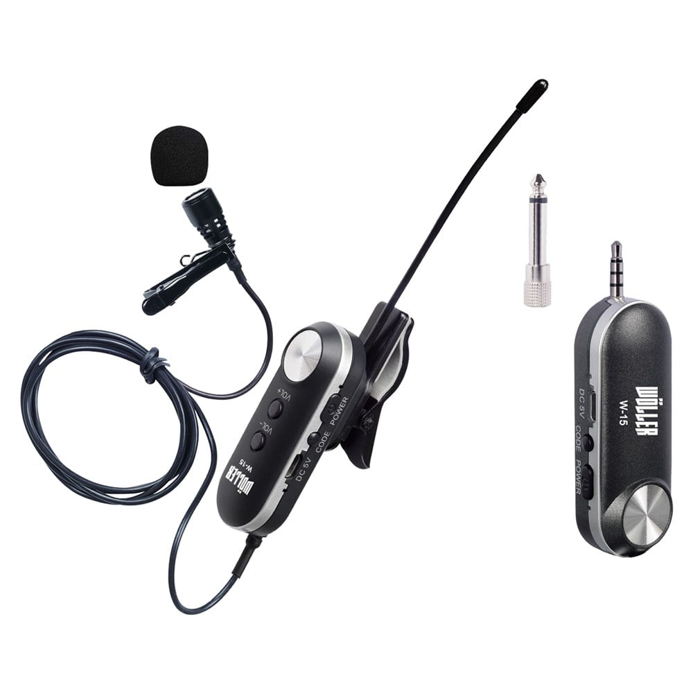 WÖLLER W-15 UHF TEK KANAL KABLOSUZ KAFA MİKROFONU