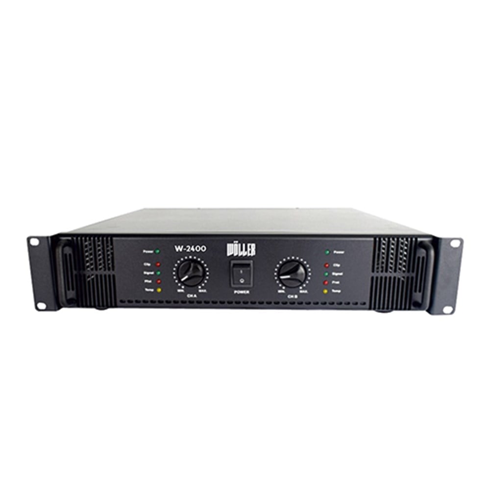 WÖLLER W-2400 2 KANAL 100V HAT TRAFOLU AMPLİFİKATÖRLER
