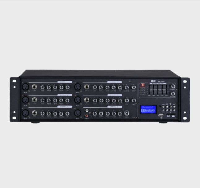 WÖLLER W-2500 6 KANALLI 2x500 WATT 2 RACK TİPİ POWER MİKSER