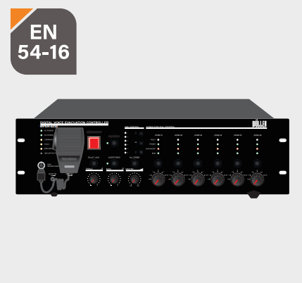 WÖLLER WPER-6250 6 BÖLGELİ EN54 ACİL ANONS MERKEZİ ÜNİTE