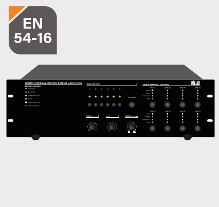 WÖLLER WPER-8500RT 8 BÖLGELİ EN54 ACİL ANONS MERKEZİ