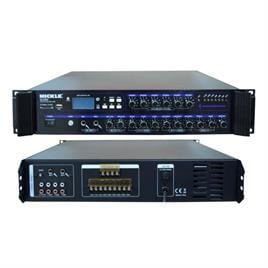 MİCKLE MA5650 6 BÖLGELİ 650W 100V ANFİLİ HAT TRAFOLU MİKSER AMPLİFİKATÖR