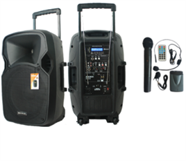 MİCKLE MP1530 400W 38cm TAŞINABİLİR PORTATİF ANFİ