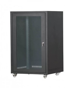 SETRACK 19'' 16U 600X600 TEKERLEKLİ CAMLI RACK KABİNET