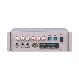 WEST SOUND TKS 200 M USB DC 12 V 3 KANALLI 200W ARAÇ ANFİSİ