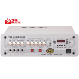 WEST SOUND TKS 400 M USB DC 12 V 4 KANALLI 2X200W ARAÇ ANFİSİ