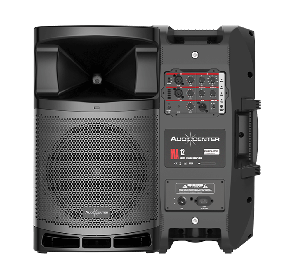 AUDİO CENTER MA-12 1600 WATT 12” AKTİF HOPARLÖR