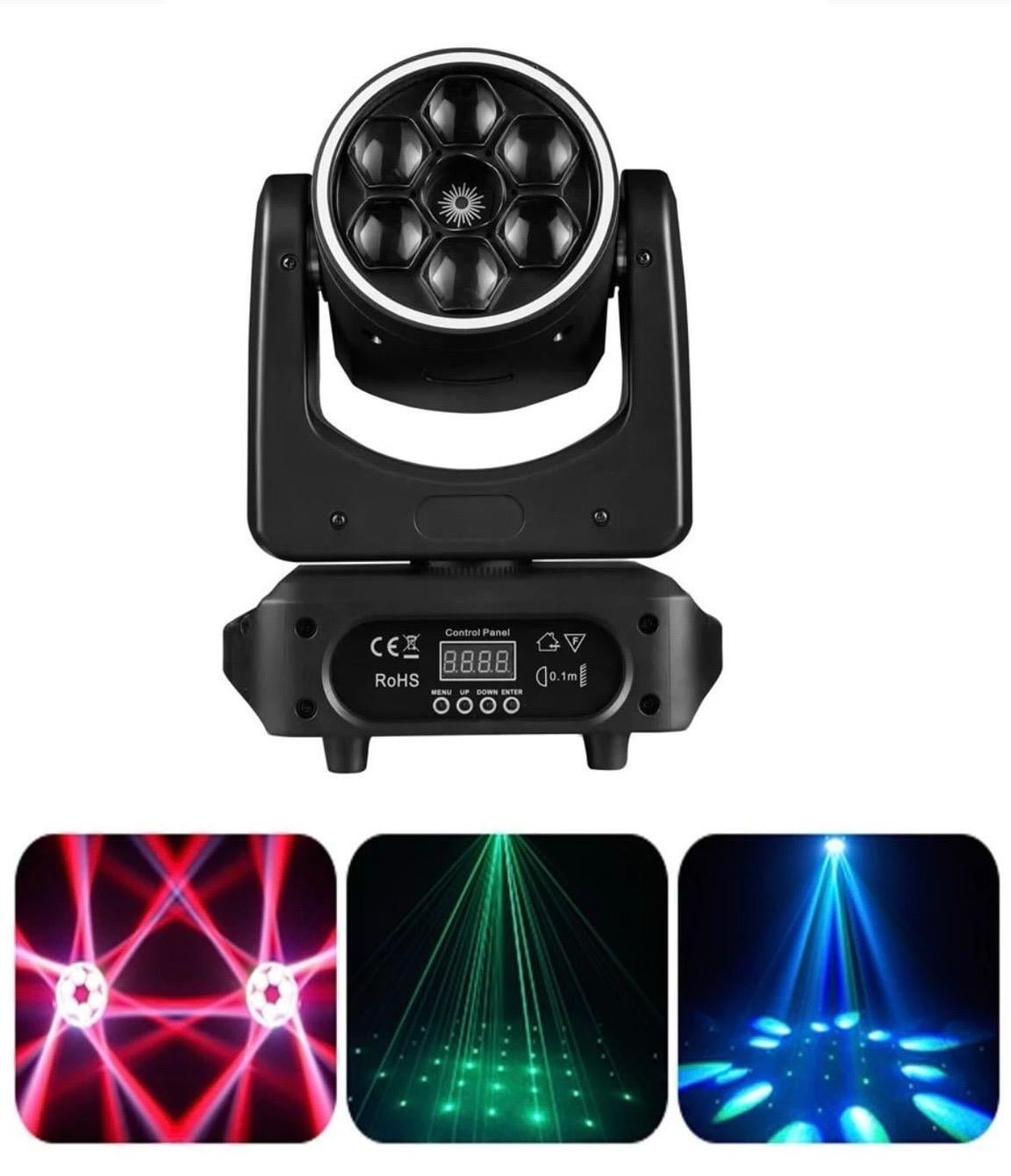 BEE EYES 6x15WATT LAZERLİ RGB MOVİNG HEAD ROBOT IŞIK