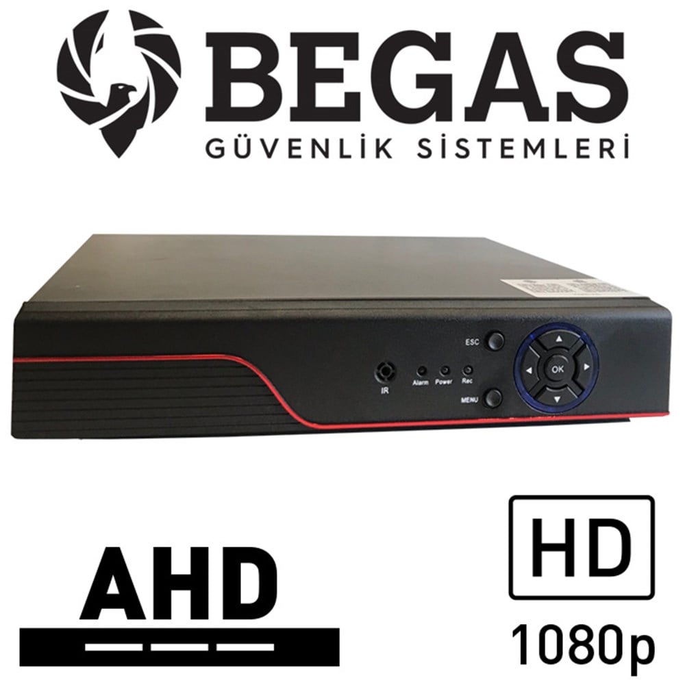 BEGAS OX 988 1080P 8 Kanal AHD Kayıt Cihazı (2.0mp) - XMEYE