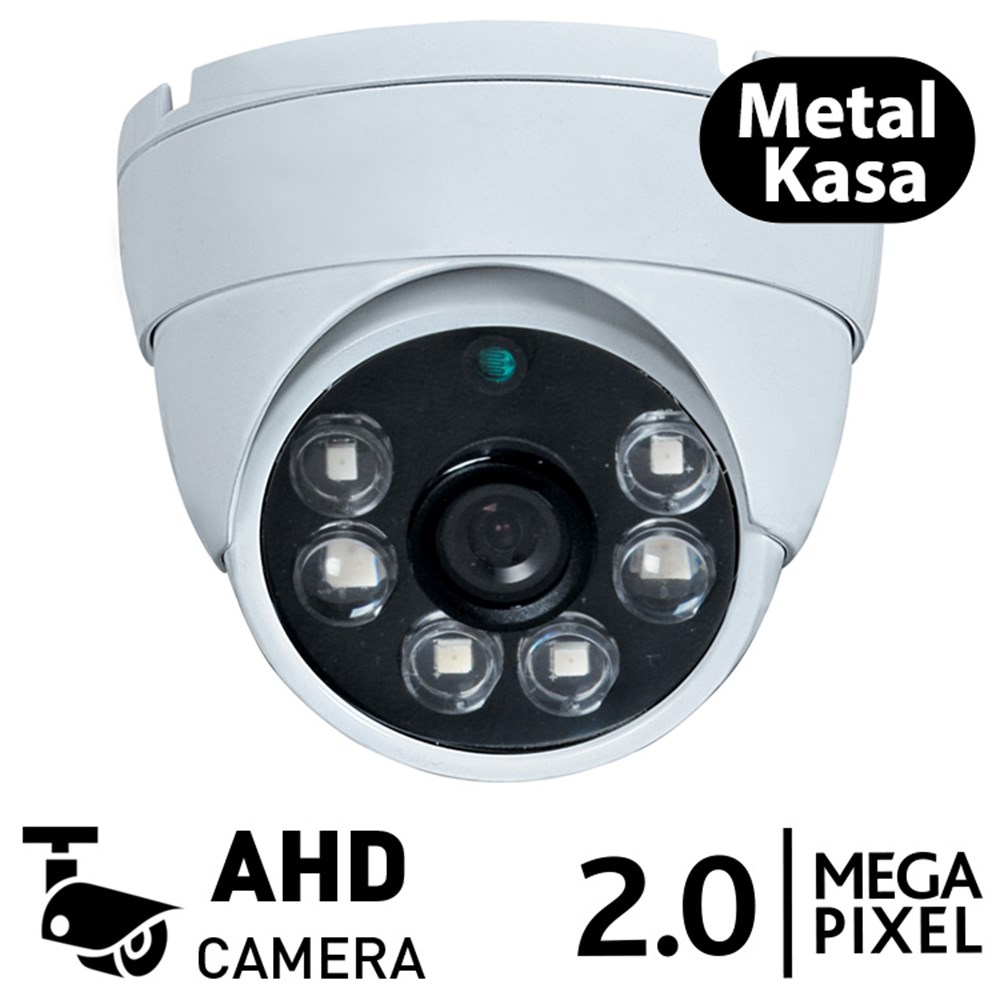 BegasPro BB 3066D 2.0mp AHD Metal Kasa Dome Güvenlik Kamerası (1080p)