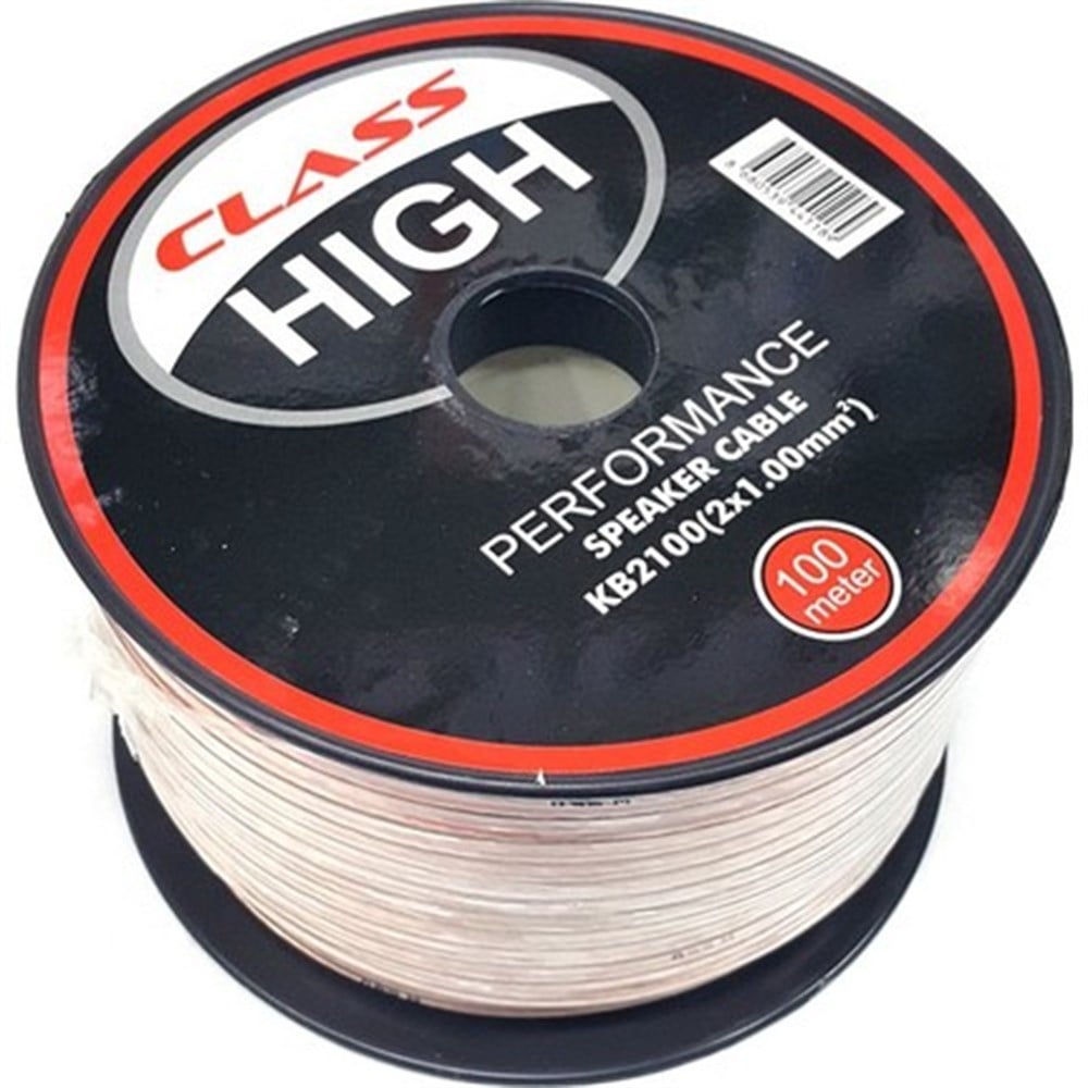CLASS HİGH KB-2100 2 X 1.00 MM 100 METRE HOPARLOR KABLOSU