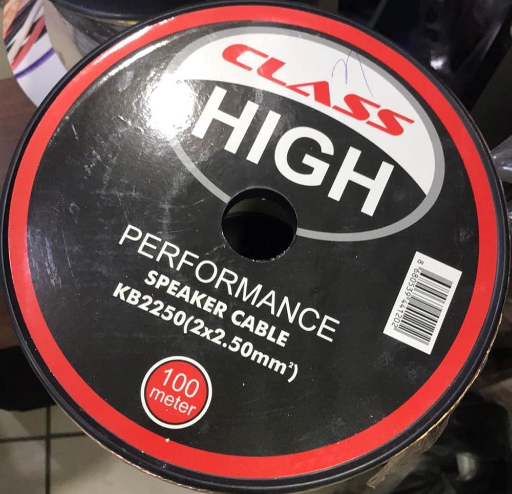 CLASS HİGH KB-2250 2X2.5 MM 100 METRE HAZIR HOPARLOR KABLOSU