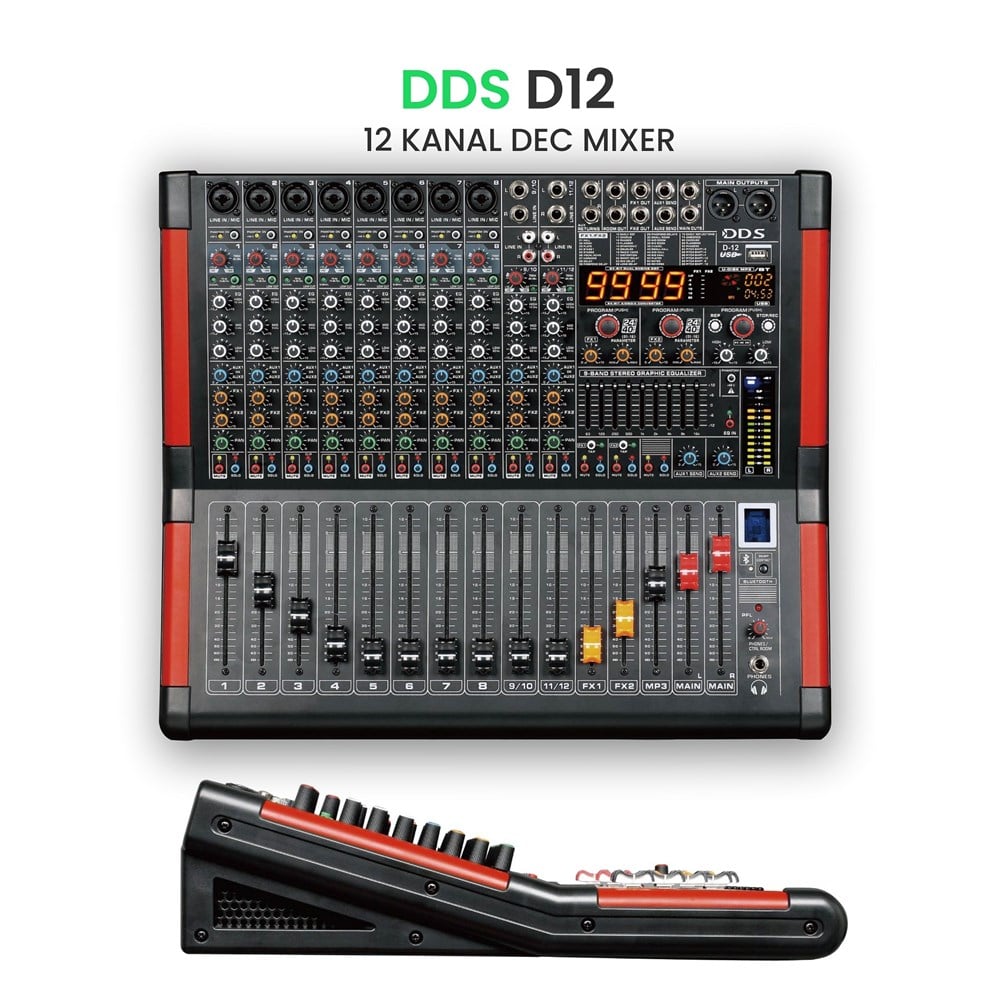 DDS D12 P3000 DSP DIGITAL EFFECT POWER MIKSER