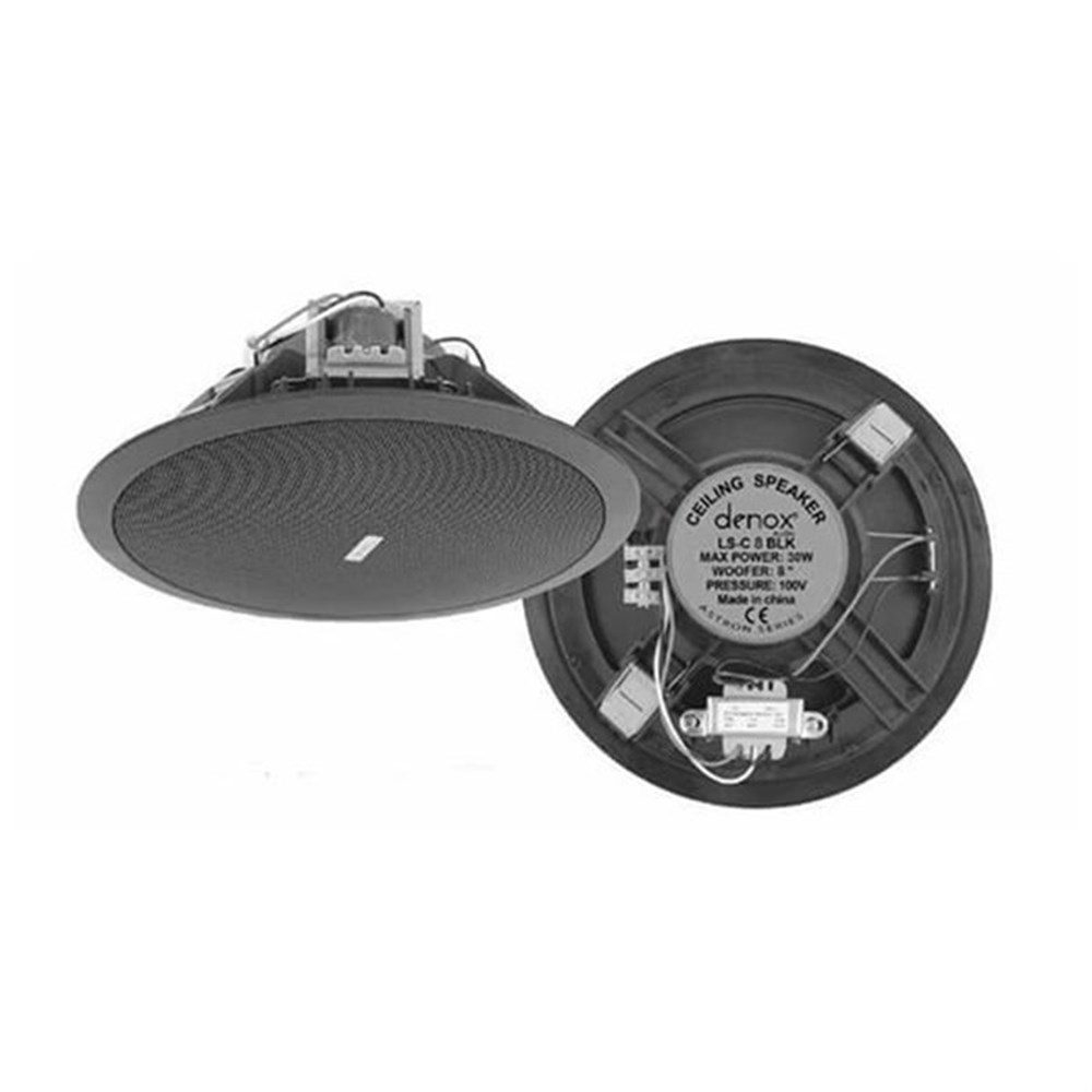 DENOX ASTRON SPEAKERS – LS-C6.5 BLK (SİYAH) 6,5 İNÇ 10 WATT TRAFOLU DUVAR HOPARLÖR