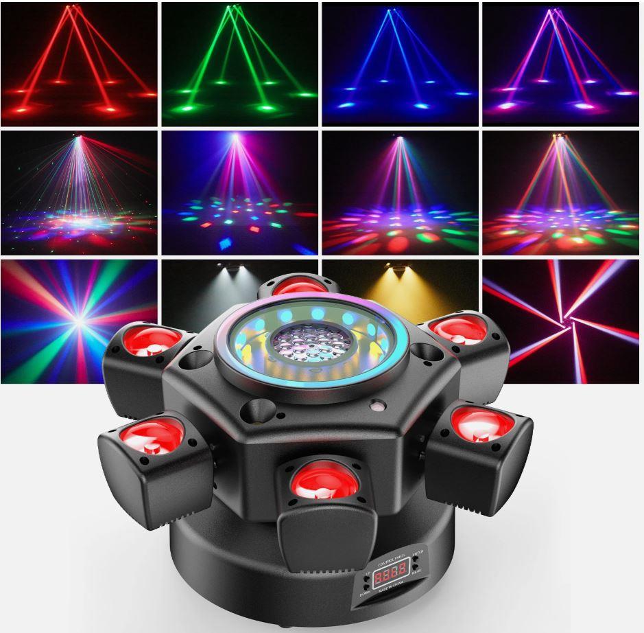 DJ PRO 6 BAŞLI LED CREE BEEEYES-2 150 WATT LED STROBE LAZER ROBOT IŞIK