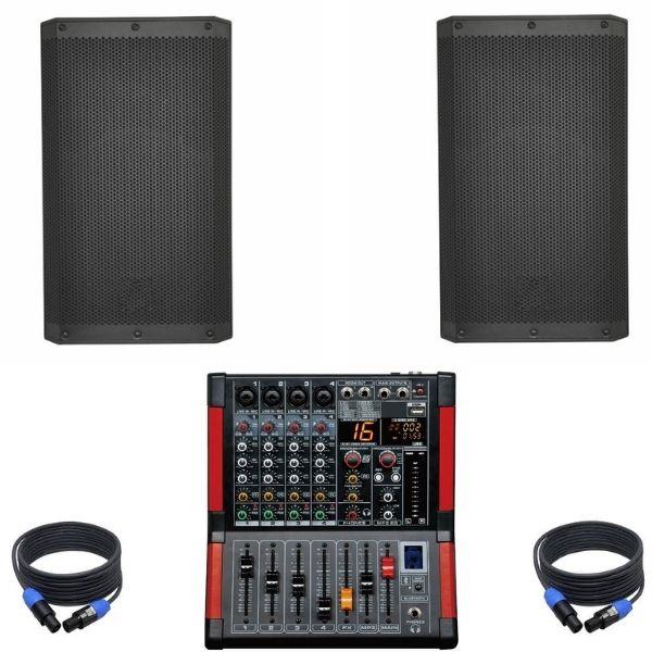 DJ PRO HAZIR 1800 WATT PASİF SES SİSTEMİ PAKET-5