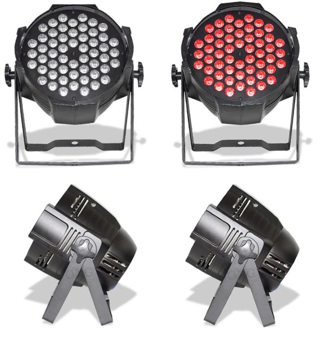 DJ PRO LP-54RGB 54X3 WATT 3IN1 FULL RGB LED PAR IŞIK (2Lİ HAZIR PAKET)