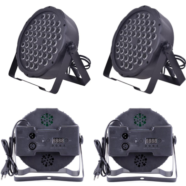 DJ PRO PAR541 54X3 WATT FULL RENKLİ FLAT LED PAR (2Lİ HAZIR PAKET)